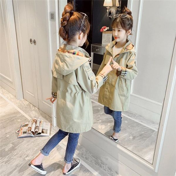 2022 new listing childrens clothing tench coats girl autumn princess coat solid color medium-long single breasted trench baby outerwear, Camo
2022 new listing childrens clothing tench coats girl autumn princess coat solid color medium-long single breasted trench baby outerwear, Camo