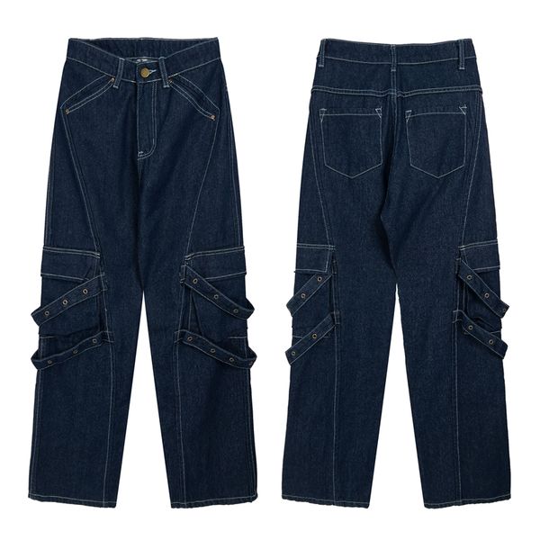 jeans pants men and women straight cargo pants washed streetwear baggy casual denim trousers, Black;brown
jeans pants men and women straight cargo pants washed streetwear baggy casual denim trousers, Black;brown