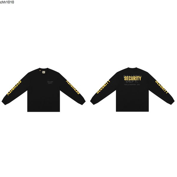 correct version hoodies new early autumn gary dept double arm yellow letter printed men's and women's long sleeved t-shirt, Black
correct version hoodies new early autumn gary dept double arm yellow letter printed men's and women's long sleeved t-shirt, Black
