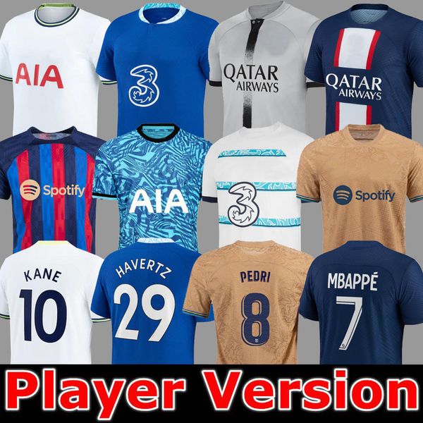 22 23 player version soccer jerseys lewandowski richarlison kane son mbappe psgs pulisic mount havertz memphis pedri barcelonas ansu fati fo, Black;yellow
22 23 player version soccer jerseys lewandowski richarlison kane son mbappe psgs pulisic mount havertz memphis pedri barcelonas ansu fati fo, Black;yellow