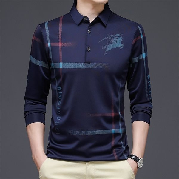 men's polos longsleeved mercerized tshirt spring and autumn thin ice silk lapel business casual polo shirt 220908, White;black
men's polos longsleeved mercerized tshirt spring and autumn thin ice silk lapel business casual polo shirt 220908, White;black