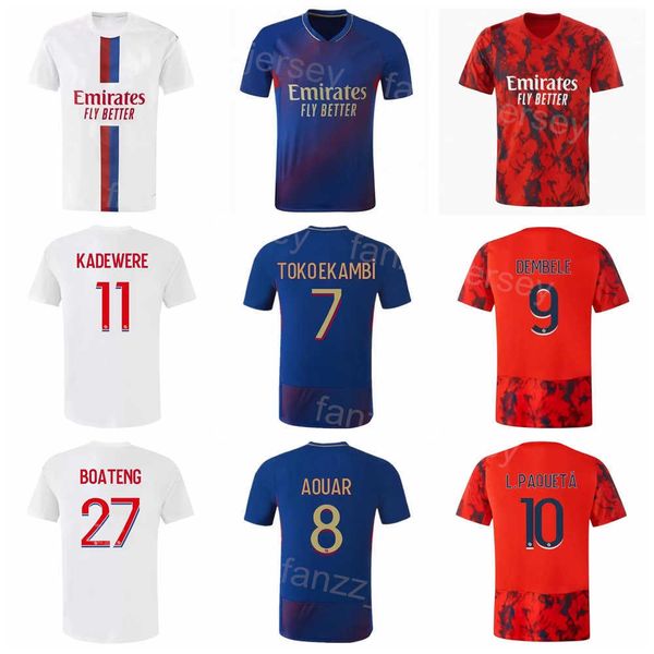 2022-23 club lyon 9 dembele soccer jersey fc 7 toko ekambi 11 kadewere 10 paqueta 8 aouar 15 faivre football shirt kits navy blue red white, Black;yellow
2022-23 club lyon 9 dembele soccer jersey fc 7 toko ekambi 11 kadewere 10 paqueta 8 aouar 15 faivre football shirt kits navy blue red white, Black;yellow