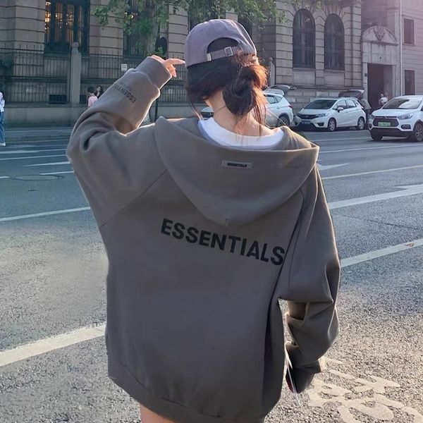 hoodie essentialss high street fashion brand hooded sweater autumn and winter double thread zipper cardigan loose autumn couple coat female, Black
hoodie essentialss high street fashion brand hooded sweater autumn and winter double thread zipper cardigan loose autumn couple coat female, Black