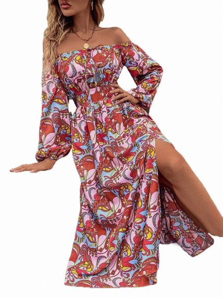 casual dresses allover print split thigh bardot dress 33qi#, Black;gray
casual dresses allover print split thigh bardot dress 33qi#, Black;gray