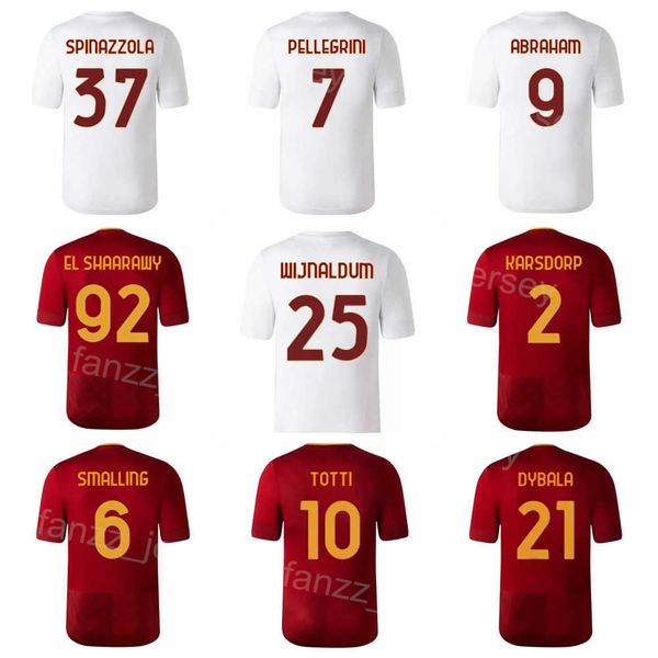 2022-23 club fc 9 abraham soccer jersey 25 wijnaldum 7 pellegrini 2 karsdorp 4 cristante 23 mancini 21 dybala football shirt kits team red w, Black;yellow
2022-23 club fc 9 abraham soccer jersey 25 wijnaldum 7 pellegrini 2 karsdorp 4 cristante 23 mancini 21 dybala football shirt kits team red w, Black;yellow