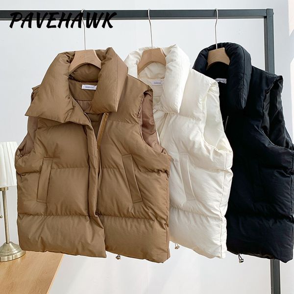 down vest women 2022 loose sleeveless turn down collar winter vest warm cotton padded puffer outerwear casual parkas jacket, Black;white
down vest women 2022 loose sleeveless turn down collar winter vest warm cotton padded puffer outerwear casual parkas jacket, Black;white