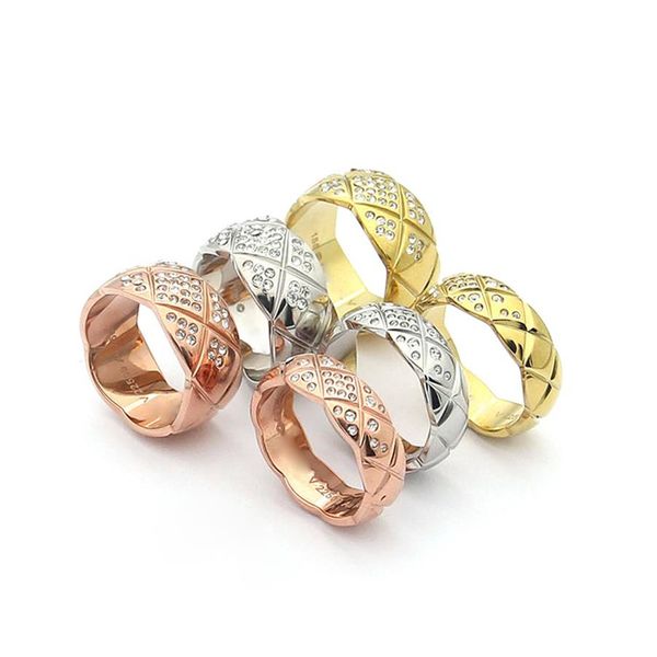 316l stainless steel 9mm and 7mm fashion diamond rings cut mesh jewelry for woman man lover rings 18k gold-color and rose jewelry 2796, Silver
316l stainless steel 9mm and 7mm fashion diamond rings cut mesh jewelry for woman man lover rings 18k gold-color and rose jewelry 2796, Silver