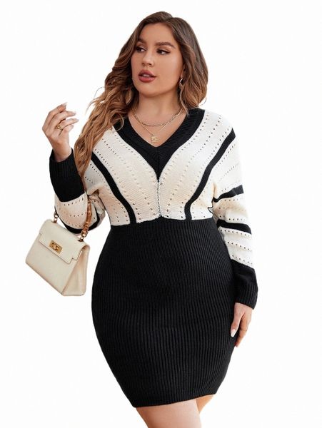 plus size t-shirt plus stripe pattern batwing sleeve pointelle knit sweater dress y7jj#, Black
plus size t-shirt plus stripe pattern batwing sleeve pointelle knit sweater dress y7jj#, Black