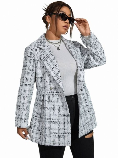 plus size outerwear & coats plus plaid pattern lapel neck double breasted tweed overcoat v0a6#, Black
plus size outerwear & coats plus plaid pattern lapel neck double breasted tweed overcoat v0a6#, Black