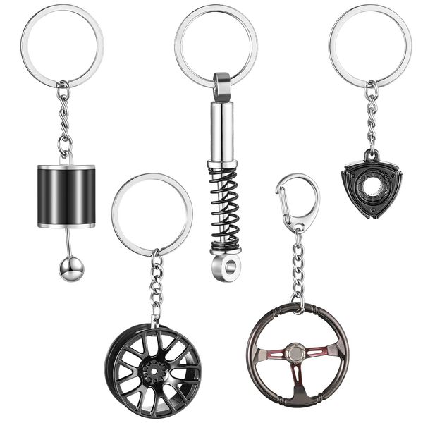 keychains l car parts model key chains set steering wheel metal keychain tire rim spring manual transmission shift lever carshop2006 amae9, Silver
keychains l car parts model key chains set steering wheel metal keychain tire rim spring manual transmission shift lever carshop2006 amae9, Silver