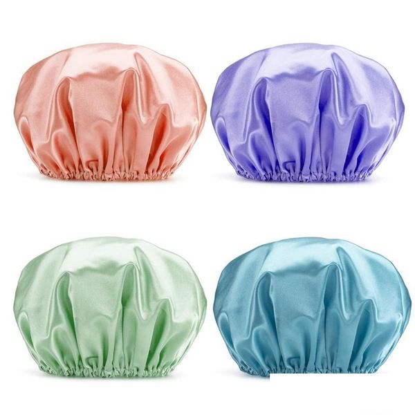 bath tools accessories double-layer shower cap waterproof adt women bath caps shampoo hat kitchen ladies oil -roof 015 drop delivery dhu90
bath tools accessories double-layer shower cap waterproof adt women bath caps shampoo hat kitchen ladies oil -roof 015 drop delivery dhu90