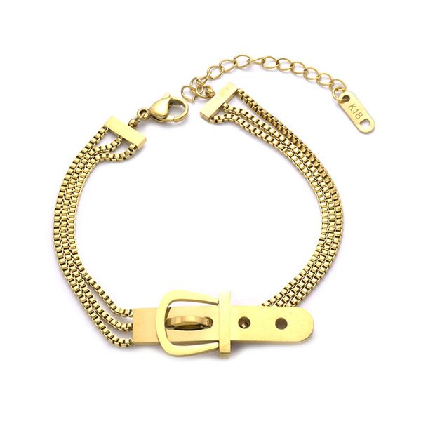 designer bangle for women fashion stainless steel belt shape strap charm gold jewelry gift punk layered bangle birthday party casual holiday, Black
designer bangle for women fashion stainless steel belt shape strap charm gold jewelry gift punk layered bangle birthday party casual holiday, Black