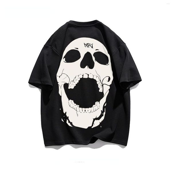 men's t shirts 2022 summer all-match cotton t-shirt men and women street simple personality hip-hop short-sleeved couple gothic, White;black
men's t shirts 2022 summer all-match cotton t-shirt men and women street simple personality hip-hop short-sleeved couple gothic, White;black