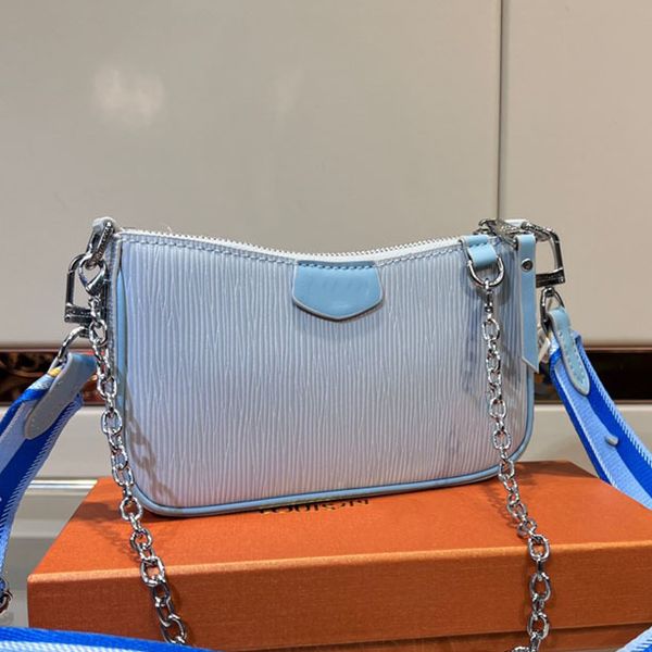 evening bags 2022 designer bag ladies silver chain gold chain messenger bag leather handheld with box