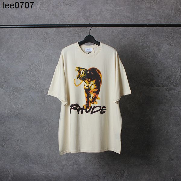 rhode fashion designer men women tee american high street tiger vintage round neck used wash casual short sleeve t-shirt, White;black
rhode fashion designer men women tee american high street tiger vintage round neck used wash casual short sleeve t-shirt, White;black