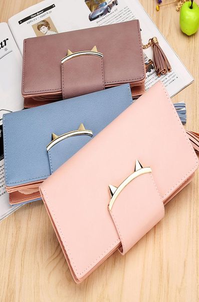 ladies039 money bag japanese zipper fresh cat ear student039s money wallet, Red;black
ladies039 money bag japanese zipper fresh cat ear student039s money wallet, Red;black