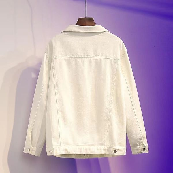 womens men's jackets spring and autumn new large size white denim jacket loose bf internet celebrity bale jacket, Black;brown
womens men's jackets spring and autumn new large size white denim jacket loose bf internet celebrity bale jacket, Black;brown
