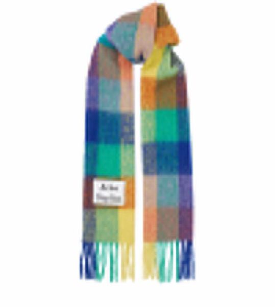 brand acne studios 4 color wool scarf new rainbow grid fringed, Blue;gray
brand acne studios 4 color wool scarf new rainbow grid fringed, Blue;gray