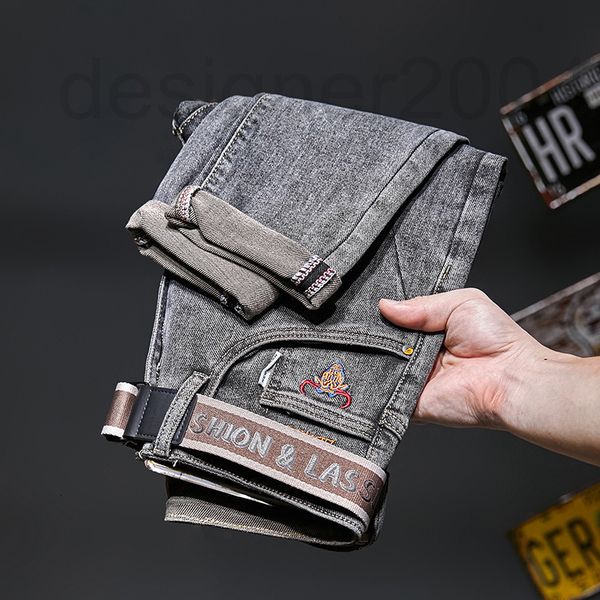 men's jeans designer 2022 four season new jeans slim fit small feet casual versatile super soft high-end pants elastic trend o92w, Blue
men's jeans designer 2022 four season new jeans slim fit small feet casual versatile super soft high-end pants elastic trend o92w, Blue