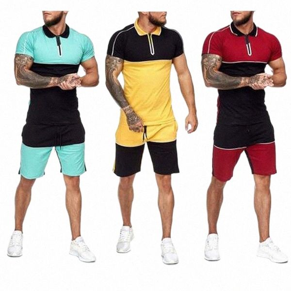 men's tracksuits mens short tracksuit set colorblock 2 piece sweatsuits male sets summer casual clothes lapel shirt and shorts sweat su, Gray
men's tracksuits mens short tracksuit set colorblock 2 piece sweatsuits male sets summer casual clothes lapel shirt and shorts sweat su, Gray