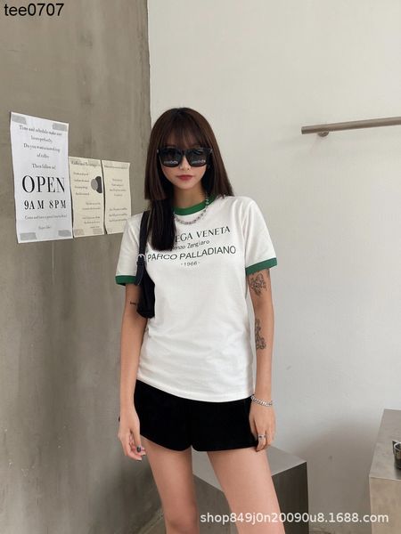 2022ss spring summer new botvegas venetas tee women's classic green contrast wrap collar short sleeve t-shirt elegant versatile refresh, White
2022ss spring summer new botvegas venetas tee women's classic green contrast wrap collar short sleeve t-shirt elegant versatile refresh, White