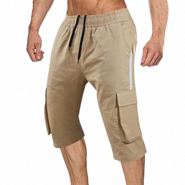 men's shorts men's shorts color block multi pockets men mid rise drawstring for fitness cargo casual l02r#, White;black
men's shorts men's shorts color block multi pockets men mid rise drawstring for fitness cargo casual l02r#, White;black
