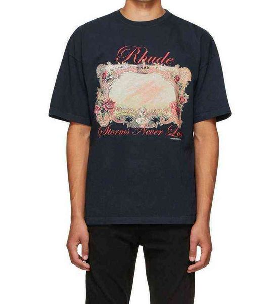 men's t-shirts rhude hip hop shirt cool retro loose shirt short sleeves cotton breathable american fashion brand rhude storms neverlas, White;black
men's t-shirts rhude hip hop shirt cool retro loose shirt short sleeves cotton breathable american fashion brand rhude storms neverlas, White;black
