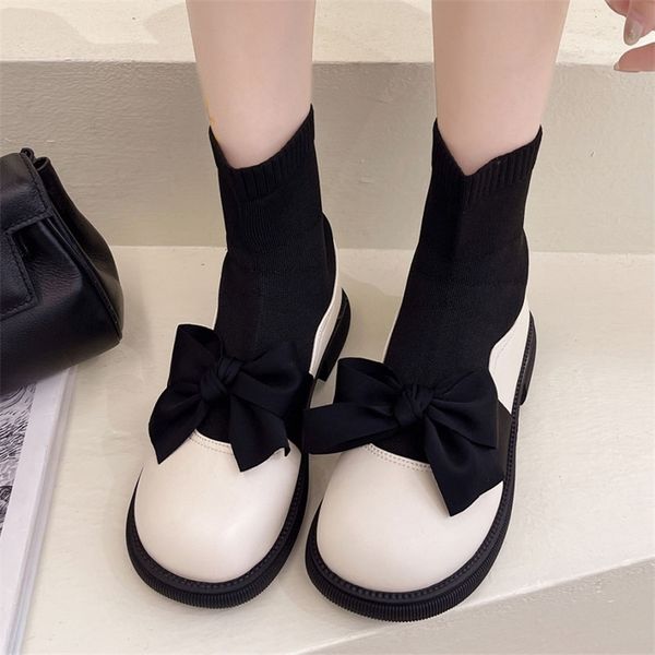 boots women flats bow chelsea akle sock boots winter fashion lolita mary janes shoes casual ladies shoes black snow botas 220908
boots women flats bow chelsea akle sock boots winter fashion lolita mary janes shoes casual ladies shoes black snow botas 220908