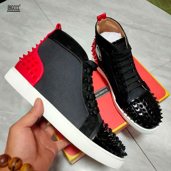 new women trainers rivet sneakers spiked lace up designer flat casual shoes high r dress shoes a25, Black
new women trainers rivet sneakers spiked lace up designer flat casual shoes high r dress shoes a25, Black