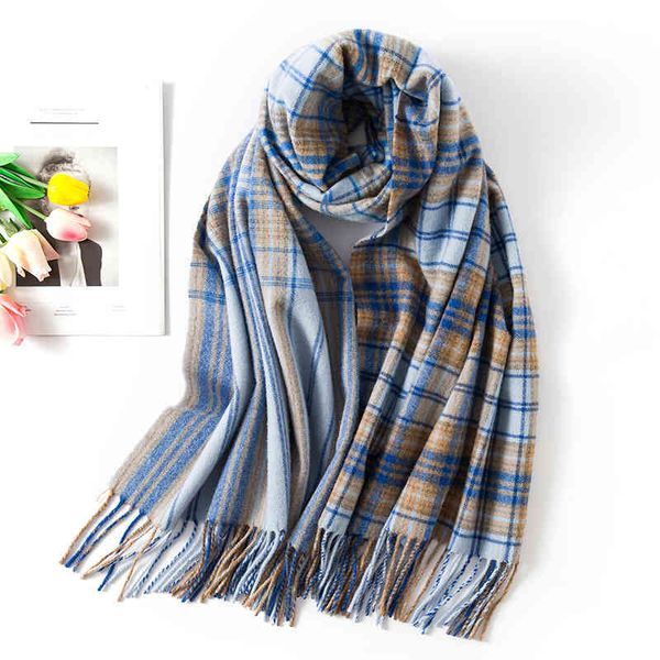 designer scarf acne sweden studios new pure wool plaid scarf women's thickened warm shawl student bib winter ac tassel, Blue;gray
designer scarf acne sweden studios new pure wool plaid scarf women's thickened warm shawl student bib winter ac tassel, Blue;gray