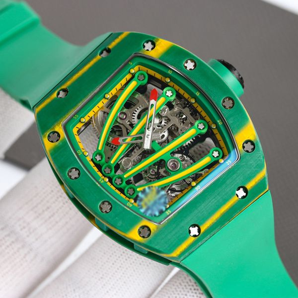 2022 new version skeleton wheels watches men watch luxury green carbon fiber case mens automatic wristwatches white rubber strap sapphire et, Slivery;brown
2022 new version skeleton wheels watches men watch luxury green carbon fiber case mens automatic wristwatches white rubber strap sapphire et, Slivery;brown