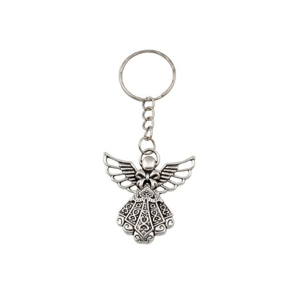30pcs antique silver alloy angel band chain key ring travel protection diy jewelry241l
30pcs antique silver alloy angel band chain key ring travel protection diy jewelry241l