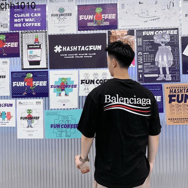 2022 new b wave tee t-shirt short sleeve paris cola printed letters summer student leisure, White;black
2022 new b wave tee t-shirt short sleeve paris cola printed letters summer student leisure, White;black