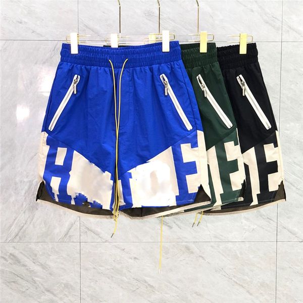 men's shorts oversized breathable short elastic waist shorts men women drawstring, White;black