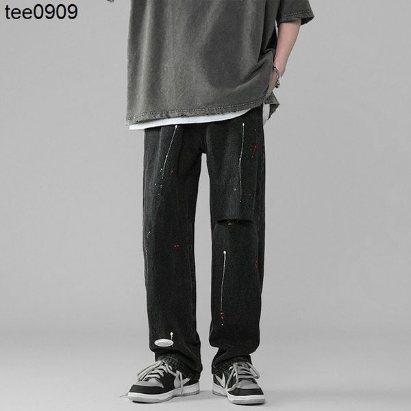 g jeans 2022 new loose ink splashing hole breaking fashion fried street ruffian handsome wide leg, Blue
g jeans 2022 new loose ink splashing hole breaking fashion fried street ruffian handsome wide leg, Blue
