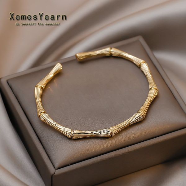 european and american design bamboo bone shape adjustable cuff bracelets womans simple bracelet for korean fashion jewelry girls, Golden;silver
european and american design bamboo bone shape adjustable cuff bracelets womans simple bracelet for korean fashion jewelry girls, Golden;silver