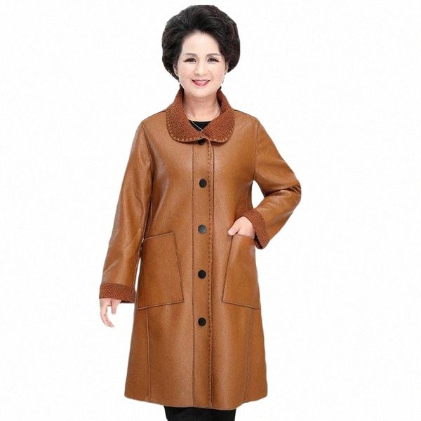women's leather & faux leather women's leather & faux 2021 autumn winter women plus size jacket middle-aged velvet thick female sk, Black
women's leather & faux leather women's leather & faux 2021 autumn winter women plus size jacket middle-aged velvet thick female sk, Black