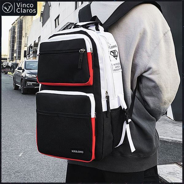 school bags fashion large capacity men's backpack multiple pockets school backpack for teenager trend cool couple backpacks bags 220908
school bags fashion large capacity men's backpack multiple pockets school backpack for teenager trend cool couple backpacks bags 220908