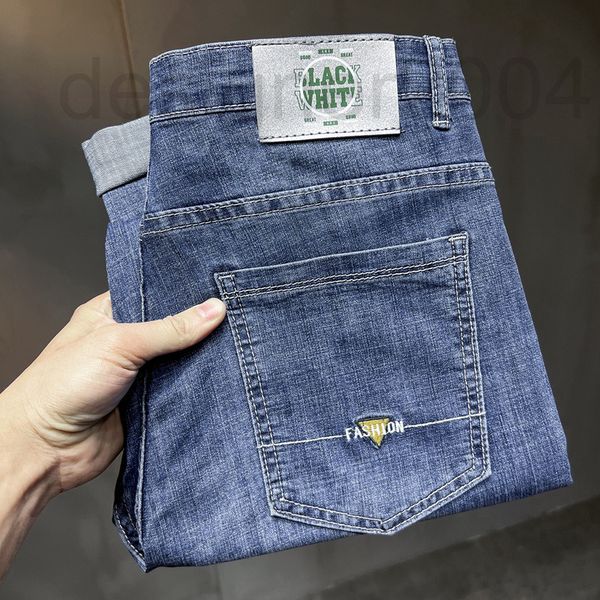 men's jeans designer trendy chic versatile jeans men's elastic casual korean fashion slim pants spring and autumn blue a1dt
men's jeans designer trendy chic versatile jeans men's elastic casual korean fashion slim pants spring and autumn blue a1dt