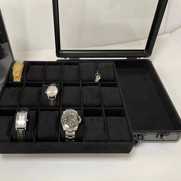 2022 watch boxes & cases elegant luxury 6/12/18/24 pieces flat lacquer black wooden box display case watches collection jewelry storage, Black;blue
2022 watch boxes & cases elegant luxury 6/12/18/24 pieces flat lacquer black wooden box display case watches collection jewelry storage, Black;blue