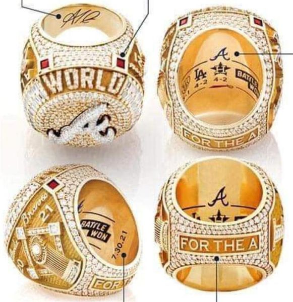 6 player name soler man albies 2021 2022 world series baseball braves team, Golden;silver
6 player name soler man albies 2021 2022 world series baseball braves team, Golden;silver