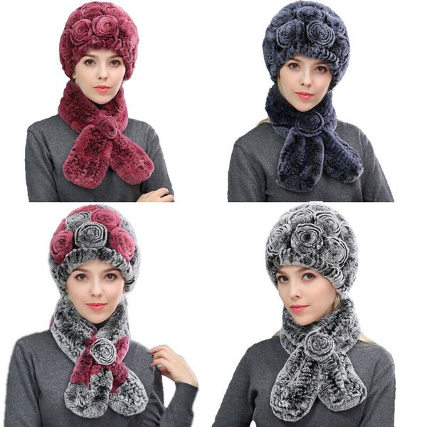 winter warm fur hat scarf sets women real rex rabbit fur beanies cap blue grey, Blue;gray
winter warm fur hat scarf sets women real rex rabbit fur beanies cap blue grey, Blue;gray