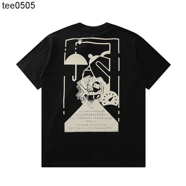 2022 new essential eapot umbrella cartoon printed men's and women's loose short sleeve t-shirt, White;black
2022 new essential eapot umbrella cartoon printed men's and women's loose short sleeve t-shirt, White;black