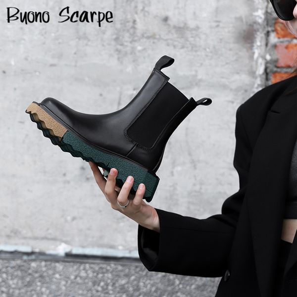 boots autumn winter mixed colors thick bottom women chelsea boots genuine leather platform ankle boots slip on british short bota 220908, Black
boots autumn winter mixed colors thick bottom women chelsea boots genuine leather platform ankle boots slip on british short bota 220908, Black