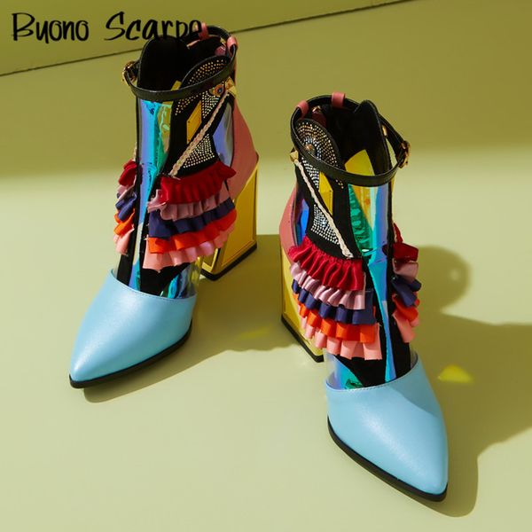 boots ruffles bird decor high heels shoes women ankle chunky short bling botas zipper ladies footwear 220908, Black
boots ruffles bird decor high heels shoes women ankle chunky short bling botas zipper ladies footwear 220908, Black