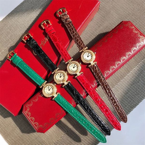 24x6.3mm montre de luxe womens watches imported swiss quartz movement 316l fine steel case crocodile leather strap diamond watch wristwatche, Slivery;brown
24x6.3mm montre de luxe womens watches imported swiss quartz movement 316l fine steel case crocodile leather strap diamond watch wristwatche, Slivery;brown