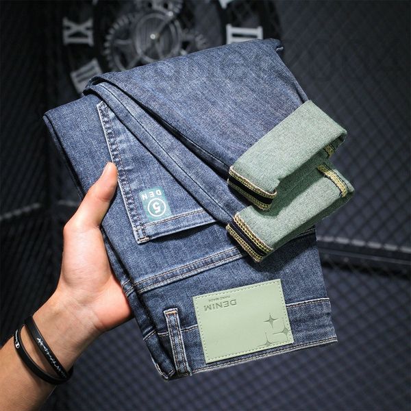 men's jeans designer 2022 new high-quality trendy brand washed 9-point jeans men's spring and autumn versatile youth korean elasti, Blue
men's jeans designer 2022 new high-quality trendy brand washed 9-point jeans men's spring and autumn versatile youth korean elasti, Blue