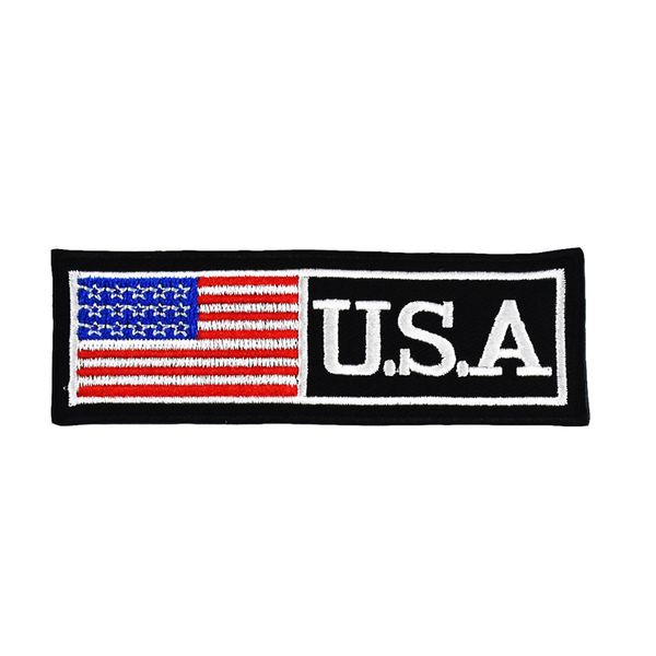 usa flags sewing notions embroidery patches iron on for clothing shirts biker jackets custom patch, Black
usa flags sewing notions embroidery patches iron on for clothing shirts biker jackets custom patch, Black