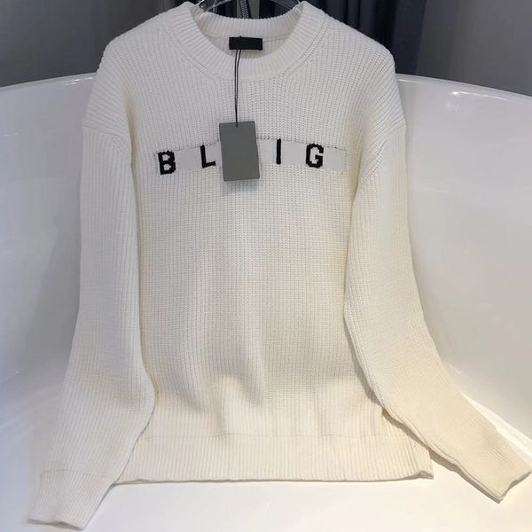 men's sweaters long sleeve crewneck loose casual pullovers designer letters embroidery mens womens couples ribbed knit sweater autumn w, White;black
men's sweaters long sleeve crewneck loose casual pullovers designer letters embroidery mens womens couples ribbed knit sweater autumn w, White;black