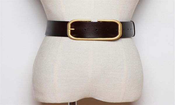 fashion genuine leather wide belts for women gold color buckle corset belt female luxury designer brand waistband vintage j1209, Black;brown
fashion genuine leather wide belts for women gold color buckle corset belt female luxury designer brand waistband vintage j1209, Black;brown